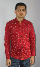 Load image into Gallery viewer, Full sleeve Cotton Feather Printed Shirt