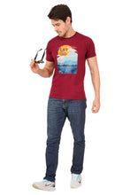 Load image into Gallery viewer, Dark Maroon Red T-shirt