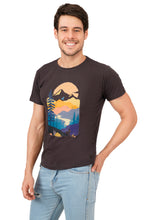 Load image into Gallery viewer, Charcoal Grey Graphic Printed T-Shirt