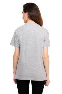 Women Heather Grey Guitar Lake refection t-shirt